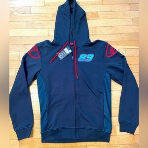 NWT Jorge Martin Moto GP Zip Up Hoodie Navy and Red Men’s XL